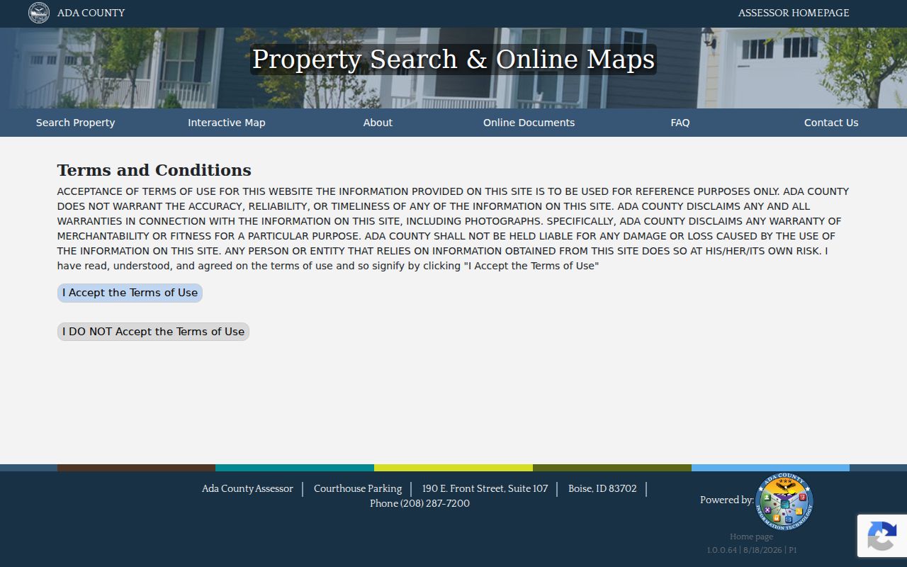 Boise residents directory Ada County property lookup