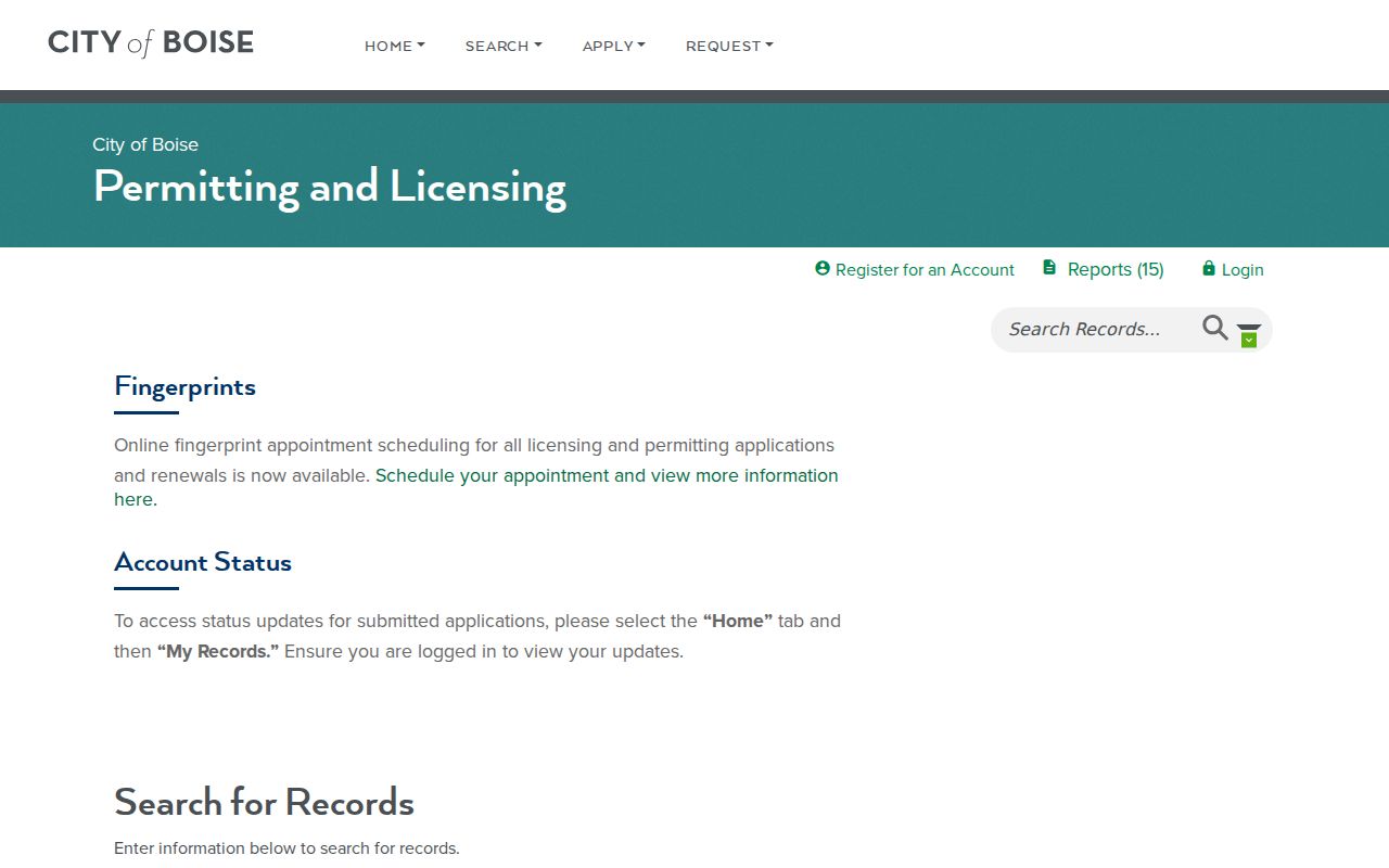 Boise neighbors city license search by address